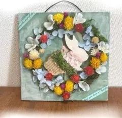 ☆ウサギさんのハッピーリース:..インテリア雑貨。*.。.:*・・*