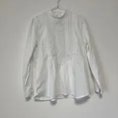 Reve de MIYACO ホワイト 後開きブラウス
