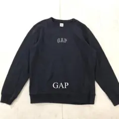 GAP ギャップ クルーネック 長袖 トレーナー M ブラック
