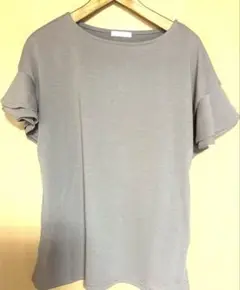 【美品】人気ハニーズHoneysフリル袖ラッフルブラウンTシャツ新品