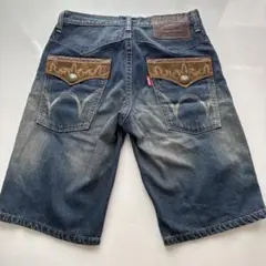 【30インチ】EDWIN　エドウィン　デニムハーフパンツ