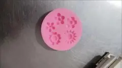 シリコン花と太陽型 ピンク