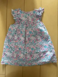 ジャカディ　リバティ　花柄　ワンピース　96cm