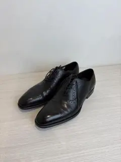 定価7万円ほど　格安出品　Santoni ブラック レザー ドレスシューズ