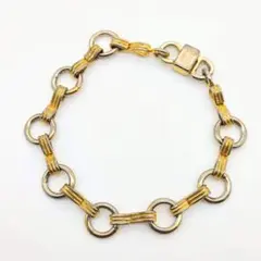 セリーヌ CELINE デザインブレスレット ゴールド ヴィンテージ
