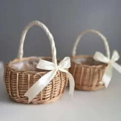 ウェディング バスケット カゴ ウェルカムバスケット プチギフト かご 結婚式