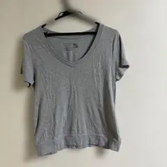 グレー Vネック 半袖Tシャツ大きめ景品あり
