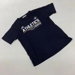 THRUXTON プリントTシャツ クルーネック ネイビーM