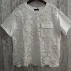 新品！TRUBE レースTシャツ 白