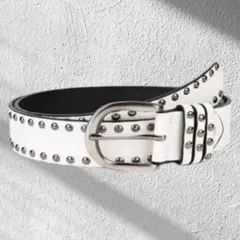ホワイトスタッズベルト スケーター belt bigboy y2k sk8