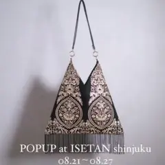 新品未使用　little seeds フリンジバッグ little seeds リトルシーズ | . . . ◽️rhombus fringe bag