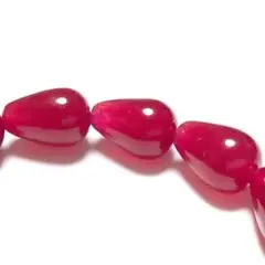 天然石 ルビー ドロップ 12*8mm ブレスレット ruby12001dr