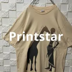 Printstar プリントスター Tシャツ キリン アフリカ
