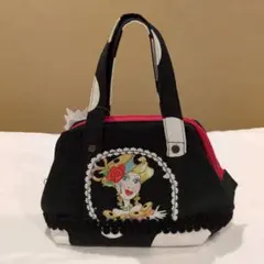 ❤ロラライハリス 　ハンドメイド　 持ち手付きワイヤーポーチ