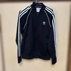 adidas ブラック ジャージジャケット L