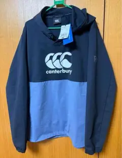canterbury フード付き ウォームアップウェア ネイビー Lサイズ