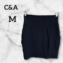 C&A【M】シーアンドエー 黒 タイトスカート ミニスカート シンプル 夏