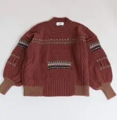 20aw マメクロゴウチ Oversized Chunky Knit