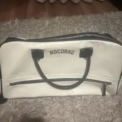 NOCOBAG ホワイト ブラック ボストンバッグ