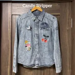 Candy Stripper キャンディストリッパー ワッペン付きデニムシャツ