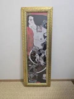 表現主義 人物画 金色フレーム