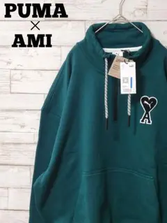 amiparis× puma プーマ　アミパリス　アミパリ　ハーフジップ　長袖 楽天市場】AMI Paris アミ パリス プーマ コラボ ハーフジップ
