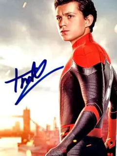 トムホランド　スパイダーマン　サイン　ブロマイド 　即購入禁止 トム・ホランド直筆サイン入り超大型写真…Tom Holland