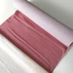 【新品・正絹】ピンクレッド渦巻柄反物 丹後ちりめん