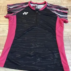 YONEX 吸汗速乾 Tシャツ Lサイズ 黒/ピンク
