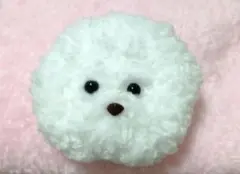 ビションフリーゼ ブローチ