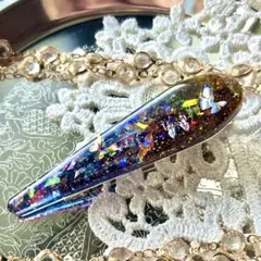 【宇宙の結晶】ヘアクリップ髪飾り【宙蝶A】