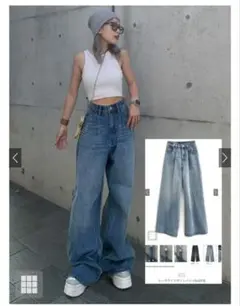 GRL ルーズワイドデニムパンツ 【新品未使用】