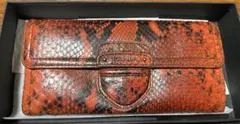 PRADA 長財布 パイソン ピンク