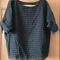ROPE チェックブラウス
