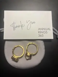 【今だけセール】annual rings 365  天然石　リング　指輪 ANNUAL RINGS 365 天然石 リング2個 - メルカリ