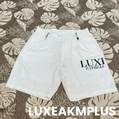 LUXEAKMPLUS(リュクスエイケイエムプラス)サイドロゴハーフパンツ