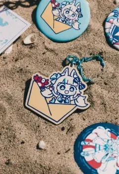 omocat x Sameko Saba デビュー記念 ウッドキーホルダー