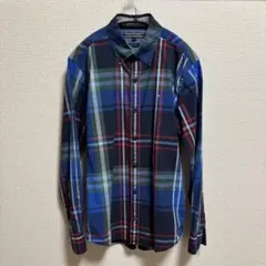 【美品】Tommy Hilfiger チェック柄シャツ Sサイズ