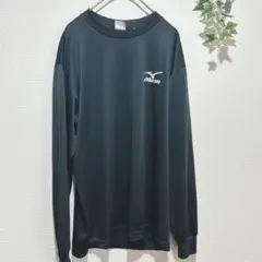 【ミズノ】【Mizuno 】ロングスリーブ Tシャツ　L 黒　スポーツウェア