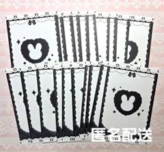 トレカ台紙 うさぎ ブラック【おまけあり】