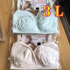 タイムセール☆ 授乳ブラジャー 3L 産前 産後 2枚セット マタニティ 2XL