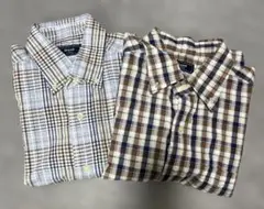 2枚まとめて❗️ 【新品】Kent 半袖チェックシャツ　M メンズ