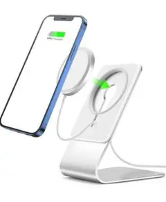 【新品】MagSafe充電器スタンド キズ防止 安定 アルミ製 シンプル