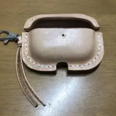 ヌメ革AirPods Proハンドメイドケース商品番号②