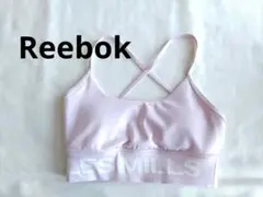 リーボックReebok LES MILLSスポーツブラ クロスストラップピンクS