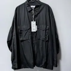 garment dyed poplin fatigue shirt