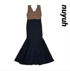 美品✨　nuyuh bustier docking ワンピース　ニット　黒