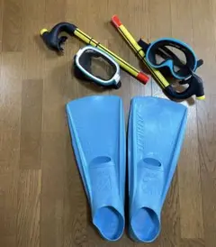 IKARI シュノーケルセット　フィン（L）ｘ１、ゴーグル＆シュノーケルｘ２