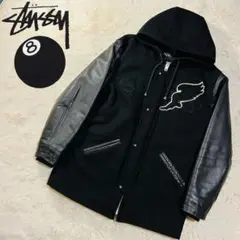 【美品】Stussy ステューシー スタジャン ゴールデンベア製 メルトン