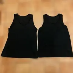 ブラック タンクトップ 2枚セット